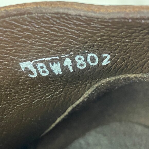 J.B. Dillon Womens 9B Brown Leather Ankle heeled Boots Zipper Adjustable Mexico - Picture 13 of 14